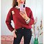 Sudadera Osito Granate